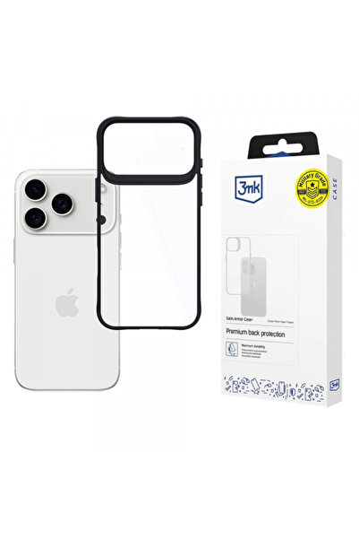 Apple Husa pentru iPhone 17 Pro, 3MK, Satin Armor Case+, Neagra