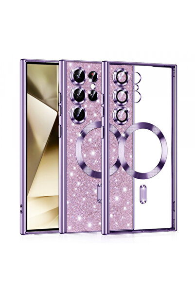 Samsung Θήκη MagSafe για Galaxy S24 Ultra S928, Techsuit, Πολυτελές Γκλίτερ, ...