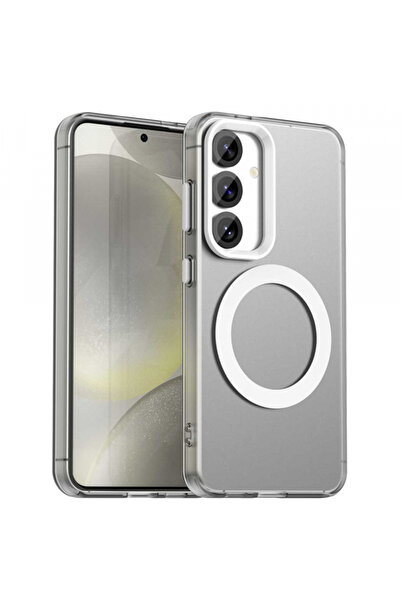 Samsung Husa MagSafe pentru Galaxy S23 FE S711, Techsuit, CandyCase, Alba