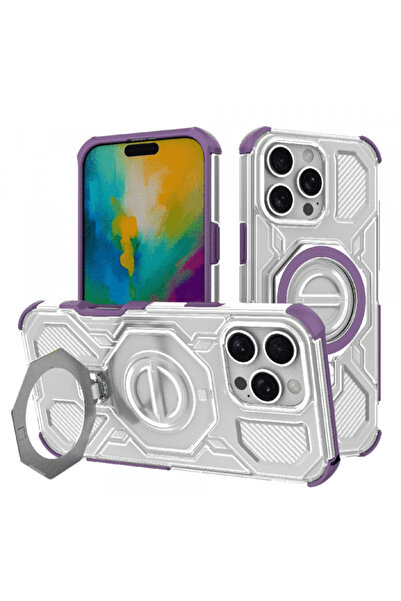 Apple Husa pentru iPhone 16 Pro Max, Techsuit, Carbon Shield Pro, Mov