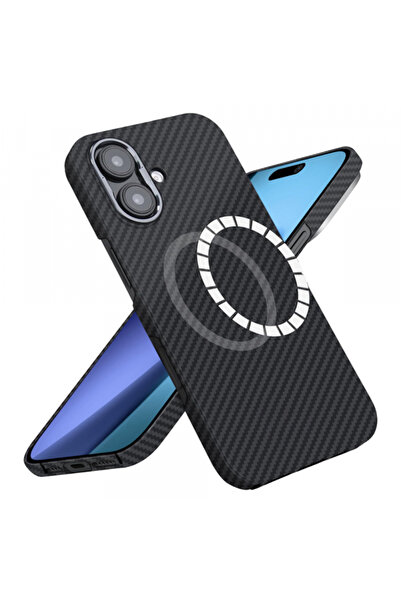 Apple Husa MagSafe pentru iPhone 17, Techsuit, Aramid Fiber, Neagra