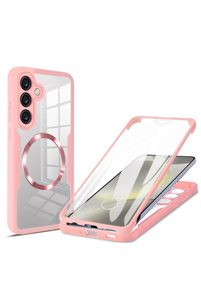 Samsung Husa MagSafe pentru Galaxy S25 S931, Techsuit, ColorVerse 360, Roz