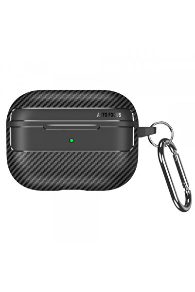 Apple Θήκη Techsuit CarbonFiber για AirPods Series Pro, μαύρη