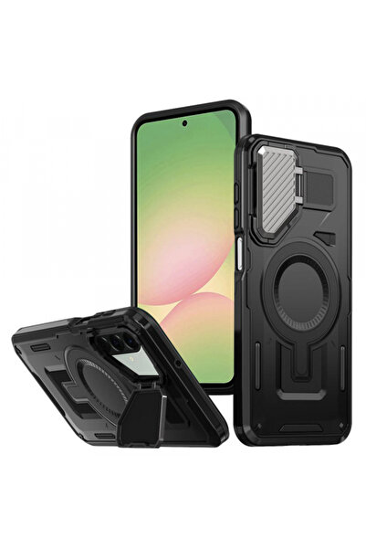 Samsung Θήκη MagSafe για Galaxy A56 A566, Techsuit, CamVault, Μαύρη