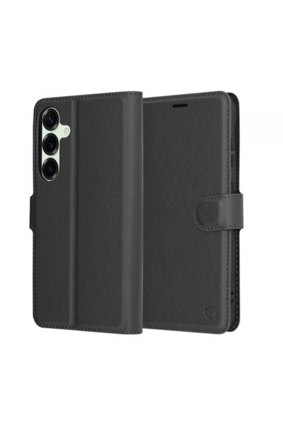 Samsung Husa pentru Galaxy S25+ S936, Techsuit, Leather Folio, Neagra