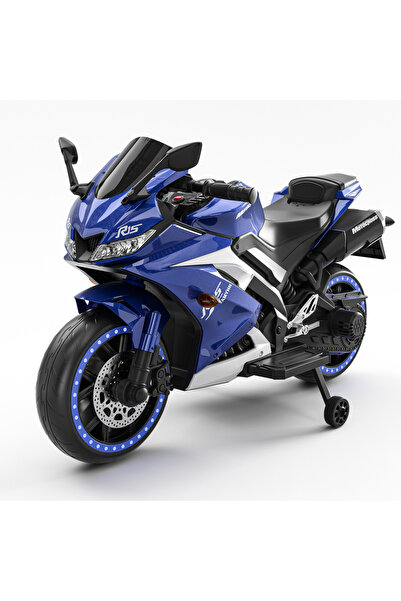 Kinderauto Motocicletă electrică TR15 SuperBike albastră