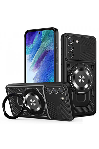 Samsung Husa pentru Galaxy S21 FE 5G G990, Techsuit, RuggedCam, Neagra