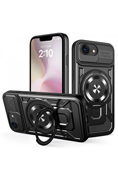 Apple iPhone 16e Case, Techsuit, RuggedCam, Black