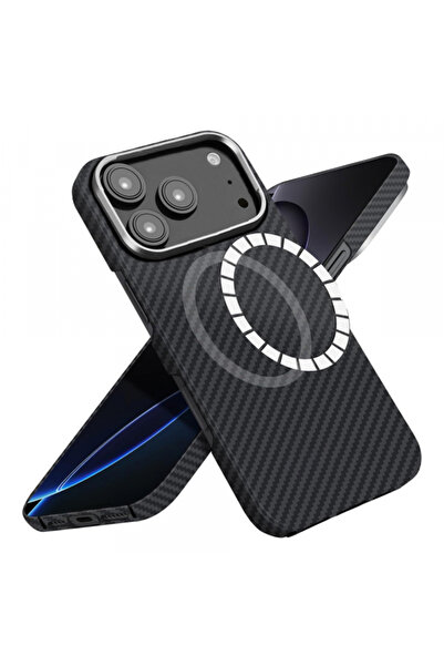 Apple MagSafe Case for iPhone 17 Pro, Techsuit Aramid Fiber, Black