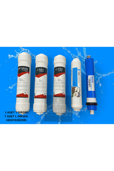 SUMATO 5 Filtreli Kapalı Kasa Su Arıtma Filtre Seti – Premium Set | Yüksek Fi...