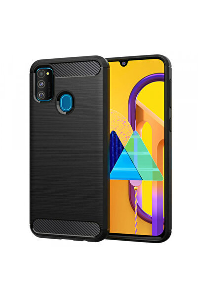 Samsung Husa pentru Galaxy M21 M215 / M30s M307, Techsuit, Carbon, Neagra