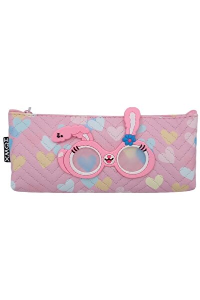 OEM Penar pentru fete cu inimioare și ochelari, H126, roz