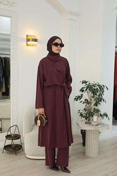 QOOQ STORE QOOQ Bordo Trençkot 26fw601