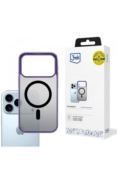 Apple Husă MagSafe pentru iPhone 17 Pro Max, 3MK, Frosty MagCase, Mov