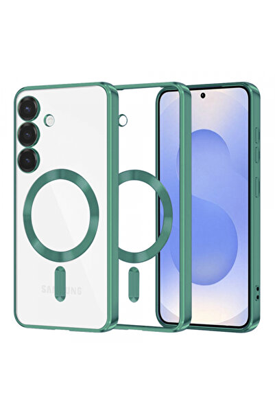 Samsung Husa MagSafe pentru Galaxy S25 S931, Techsuit, Luxury Crystal, Verde ...