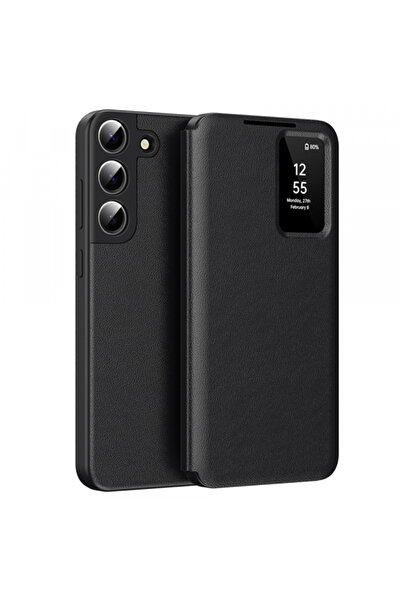 Samsung Husa pentru Galaxy S22+ 5G S906, Techsuit, SmartView, Neagra