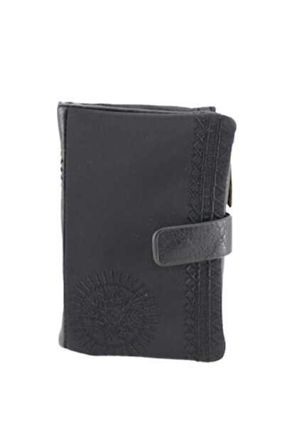 OEM Women's wallet Sara Bolsos JLD529 - Mandala motifs, Faux leather/Textile, Black, 13x19x2 cm