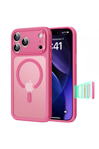 Apple Husa MagSafe pentru iPhone 17 Pro Max, ESR, Classic Hybrid, Roz Satinata