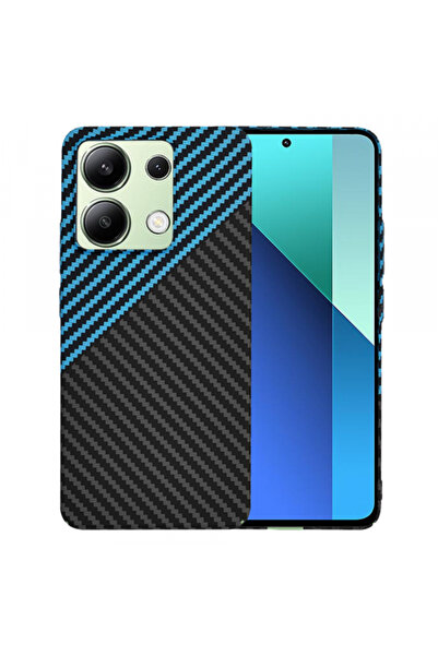 Xiaomi Husa pentru Redmi Note 13 4G, Techsuit, Carbonite FiberShell, Neagra Bleu