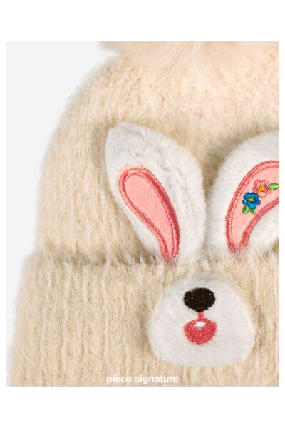 PIECE SIGNATURE Luxury Soft Beanie with Fleece Lining for Girls (Ages 4-8)