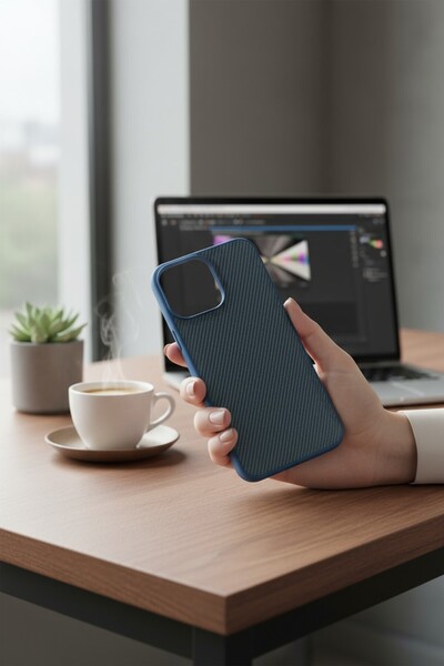 batuteknoloji Apple İphone 14 Pro Max İç Yüzeyi Kadife Karbon Tasarım Pitaka ...
