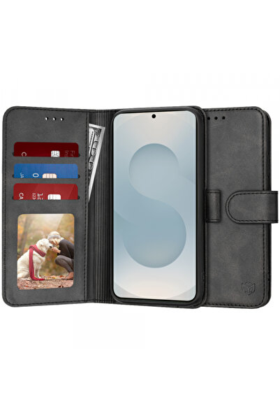 Samsung Husa pentru Galaxy S25 Edge S937, Techsuit, Diary Book, Neagra