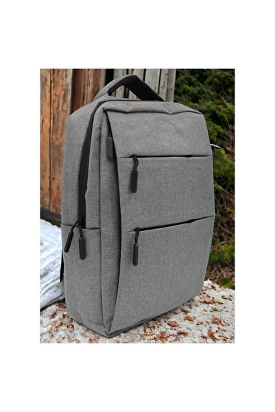 OEM Laptop backpack with USB port 1112, 43x31x15cm, gray