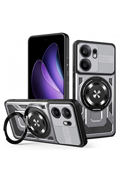 OPPO Case for Reno13 FS 5G / Reno13 F 4G / Reno13 F, Techsuit, RuggedCam, Gray