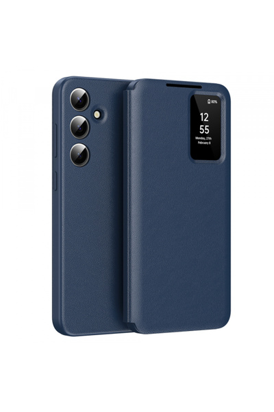 Samsung Husa pentru Galaxy A56 A566, Techsuit, SmartView, Albastra