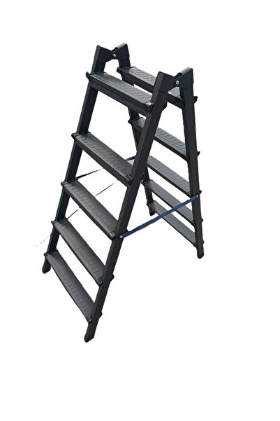 Genel Markalar 5+5 Çift Taraflı Sac Merdiven – Dayanıklı, Kaymaz Basamaklı, Katlanabilir Profesyonel Merdiven