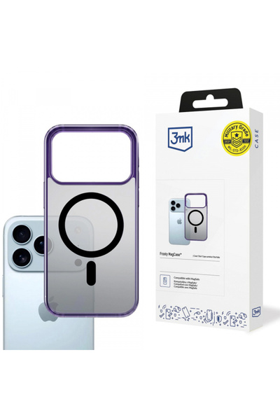 Apple Husa MagSafe pentru iPhone 17 Pro, 3MK, Frosty MagCase, Mov