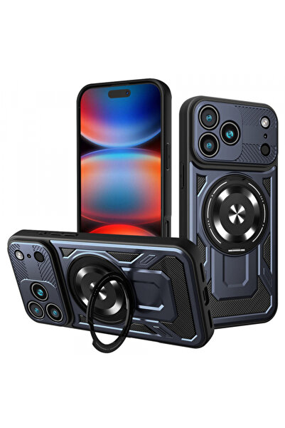 Apple iPhone 17 Pro Max Case, Techsuit, RuggedCam, Blue