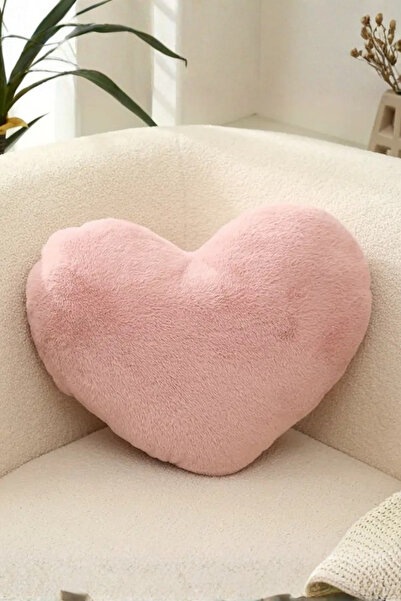 MoMMe PLUȘ INIMĂ KIRLENT CU FERMUAR 45X45 CM