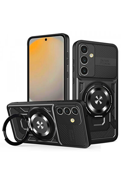 Samsung Θήκη για Galaxy S24 FE S721, Techsuit, RuggedCam, Μαύρη