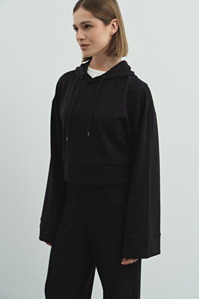 C&City Pure Touch Hooded Sweat Black