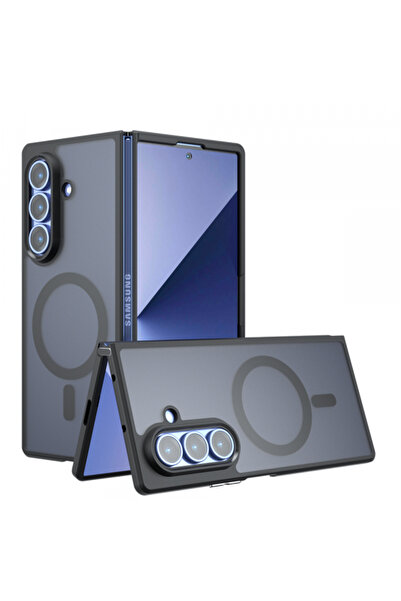 Samsung Husa MagSafe pentru Galaxy Z Fold7 F966, Techsuit, PureFrost, Neagra