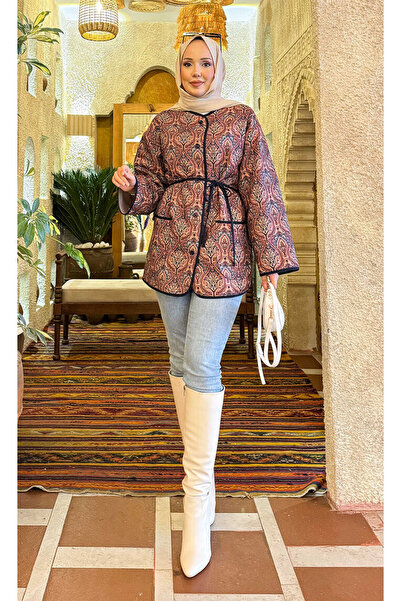 EBRUTESETTÜR سترة مبطنة بوهيمية بتفاصيل جيب -21