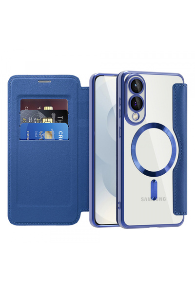 Samsung Husa MagSafe pentru Galaxy S25 Edge S937, Techsuit, SmartMag Book, Al...