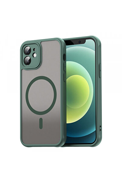 Apple MagSafe Case for iPhone 12, Techsuit, HaloFrost II, Green