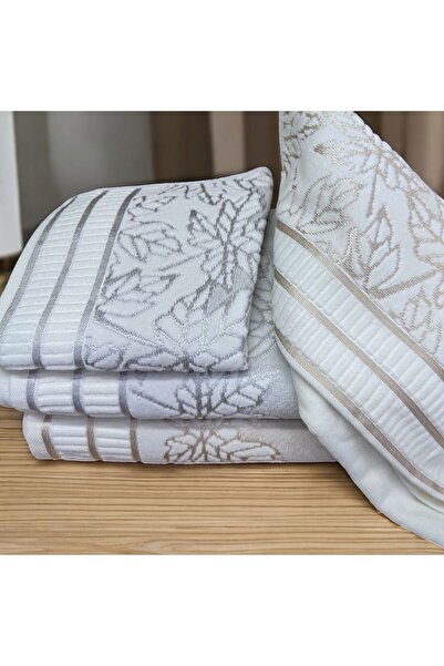 Dantelux Dowery Bathroom Set Towel Set 4-Piece Set Bathroom and Head Towel Set