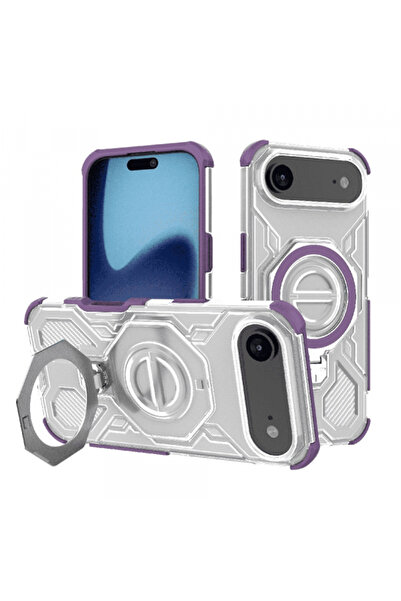 Apple Husa pentru iPhone 17 Air, Techsuit, Carbon Shield Pro, Mov