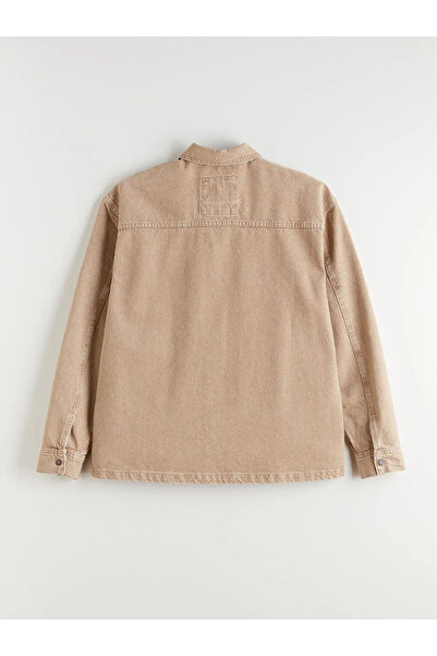 LC Waikiki Ανδρικό τζιν πουκάμισο άνετο και ευρύχωρο