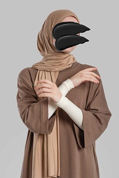 Lemaye Hijab Plain Sleeves - Stone