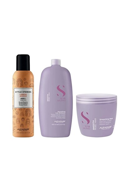 Alfaparf Milano Set Alfaparf Semi Di Lino Smoothing Shampoo 1000ml + Mask 500...
