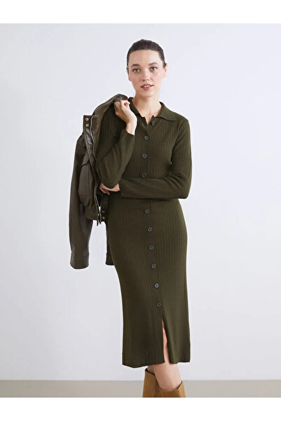 LC Waikiki Polo Yaka Triko Elbise