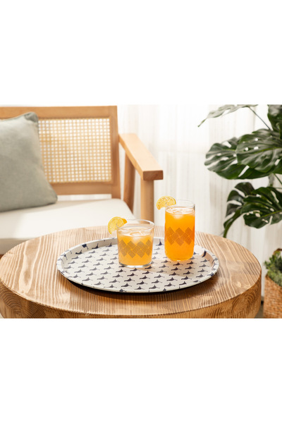 Madame Coco Rêve Bleu Oiseau Round Tray