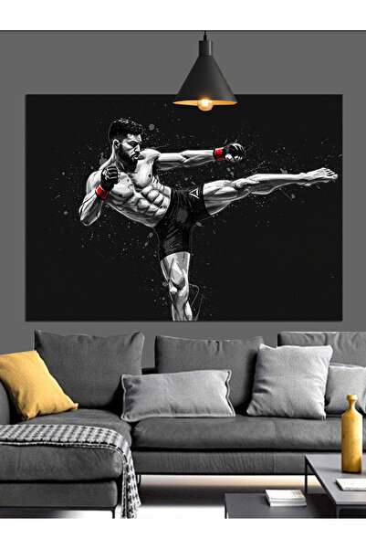 Artmeg Figurină decorativă din pânză cu sportivul dinamic care lovită cu pici...