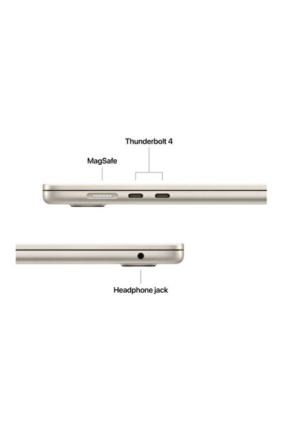Apple Macbook Air 15.3" Retina/Apple M4 (10πύρηνος επεξεργαστής, 10πύρηνος γραφικός, 16πύρηνος επεξεργαστής Neural Engine)/16Gb/256Gb -