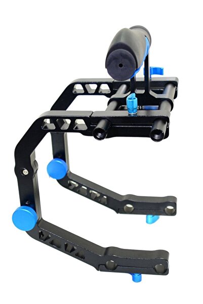 Generic Mâner dublu în formă de C pentru aparat video DSLR