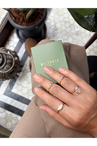 Miltonia Tektaş 925s Gümüş Yüzük